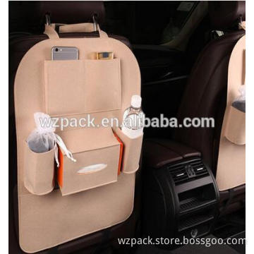 2016 Large series OED/ODM Car Accessory Back Seat Trend Felt Organiser Auto Travel Storage Bag Holder